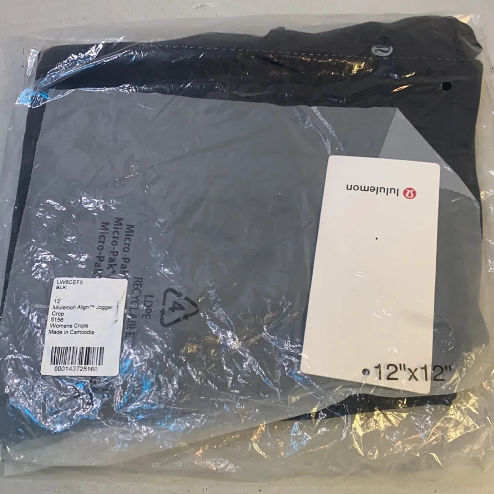lululemon Align™ Jogger Crop Black Size 12 - Picture 3 of 12